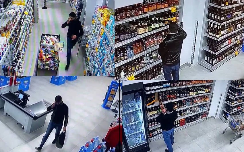 Bakıda marketdən&nbsp;8000 manatlıq&nbsp;spirtli içki oğurlanıb