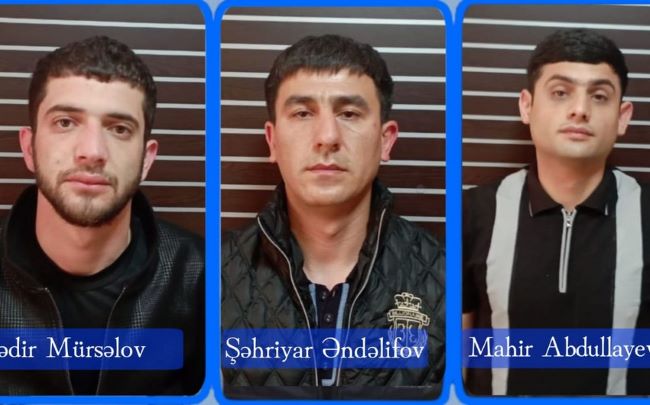 Yardımlıda narkokuryerlər tutulub - FOTO