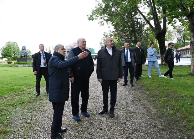 İlham Əliyevlə Lukaşenko Füzuli və Şuşada: yeni işlərlə tanış olublar - FOTOLAR (Yenilənib)
