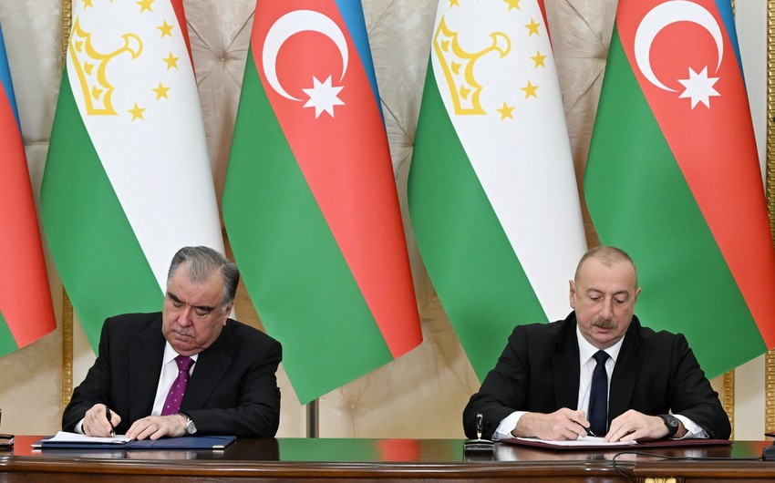 Azərbaycan-Tacikistan sənədləri imzalanıb - SİYAHI