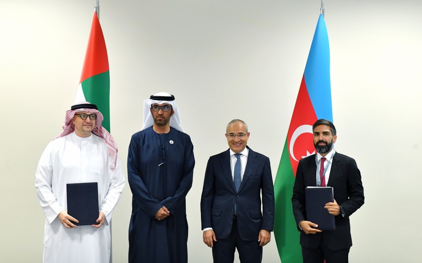 SOCAR və &ldquo;Masdar&rdquo; arasında üç saziş imzalanıb