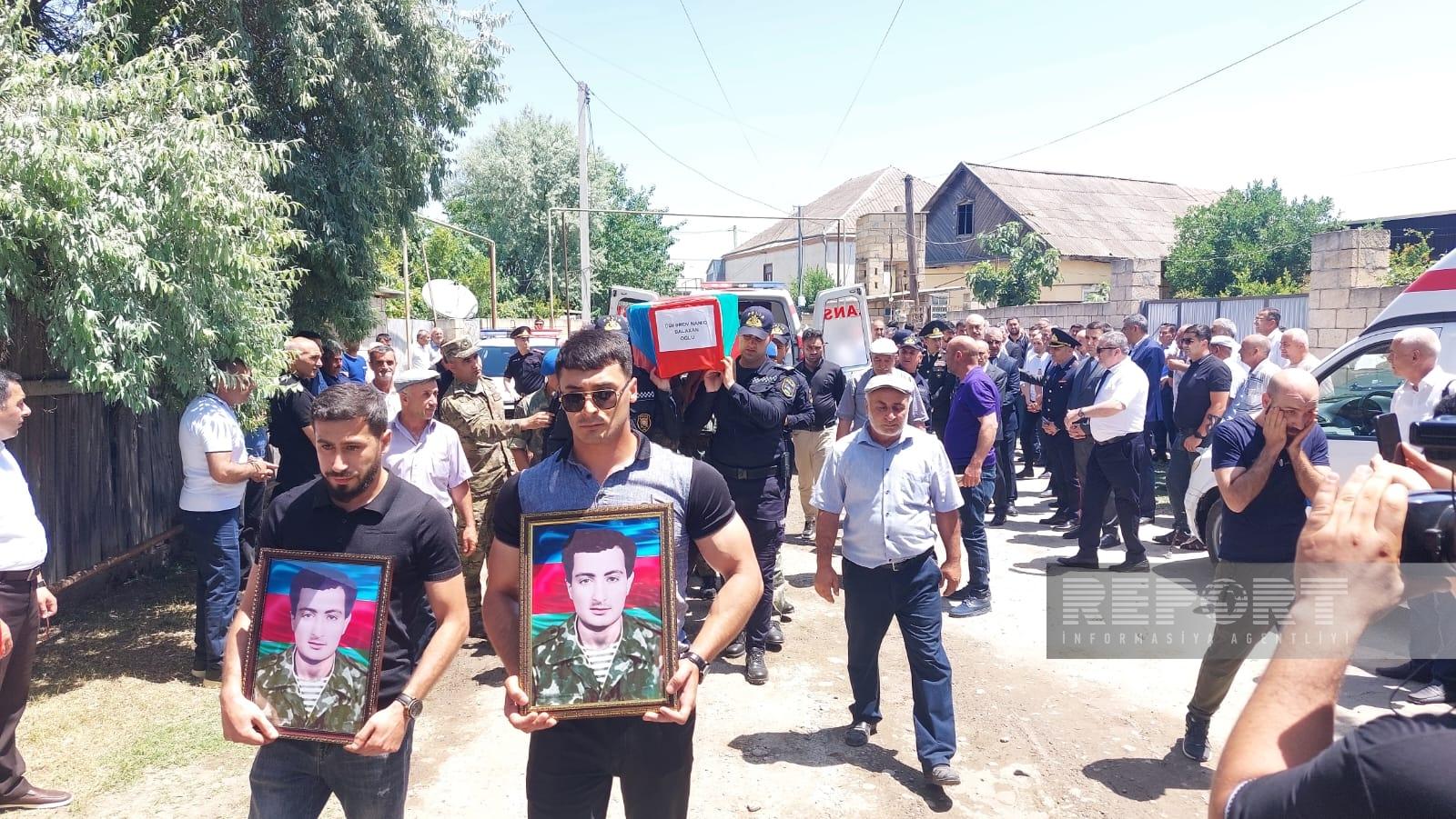 Şəhid Namiq Cəfərov&nbsp;Saatlıda dəfn olunub - FOTOLAR (Yenilənib)