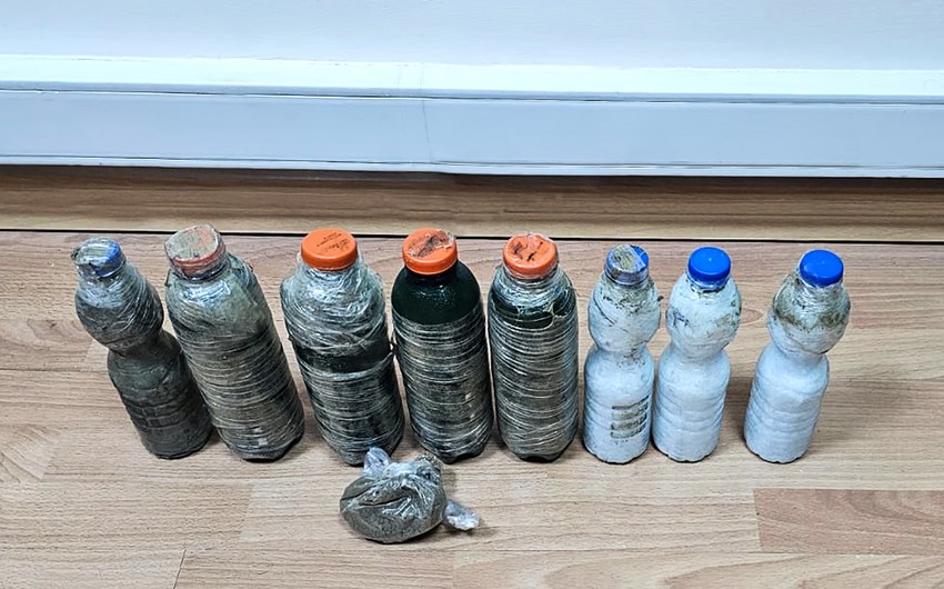 Plastik qablarda narkotiklər ələ keçirilib