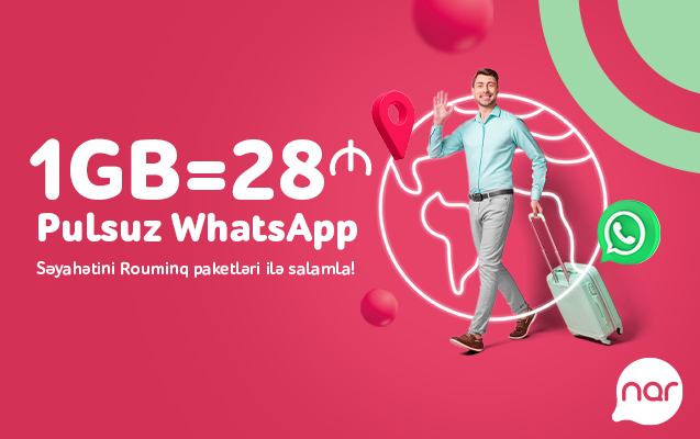 &ldquo;Nar&rdquo; rouminq paketləri ilə səyahət daha sərfəlidir!