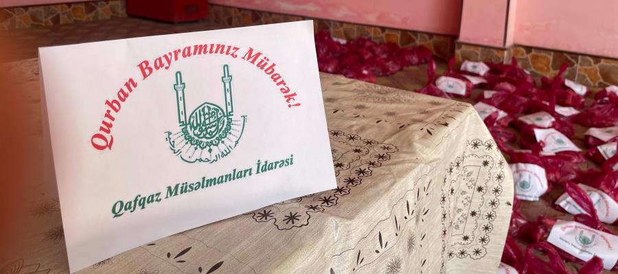 Şeyxülislam Allahşükür Paşazadənin təşəbbüsü ilə Gürcüstandakı soydaşlarımıza Qurban payı çatdırılıb - FOTO