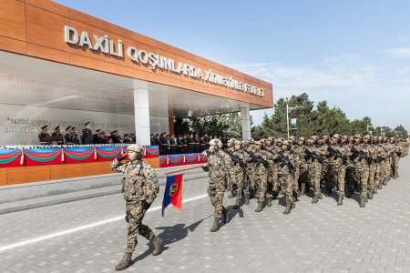 DİN-in Hərbi İnstitutunda buraxılış mərasimi olub