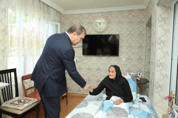 İcra başçısı Milli Qəhrəman Natiq Qasımovun ailəsini ziyarət edib - VİDEO, FOTOLAR