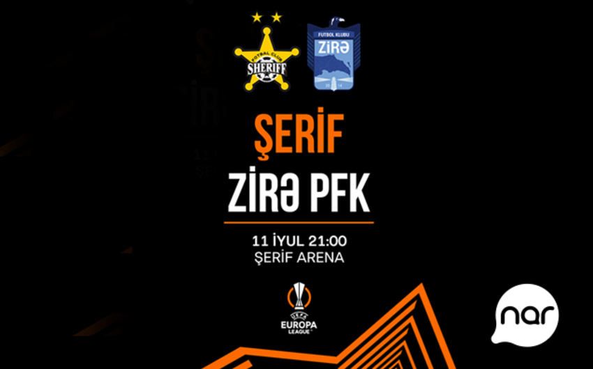 &ldquo;Nar&rdquo; &ldquo;Zirə&rdquo; komandasına UEFA Avropa Liqasında uğurlar arzulayır!
