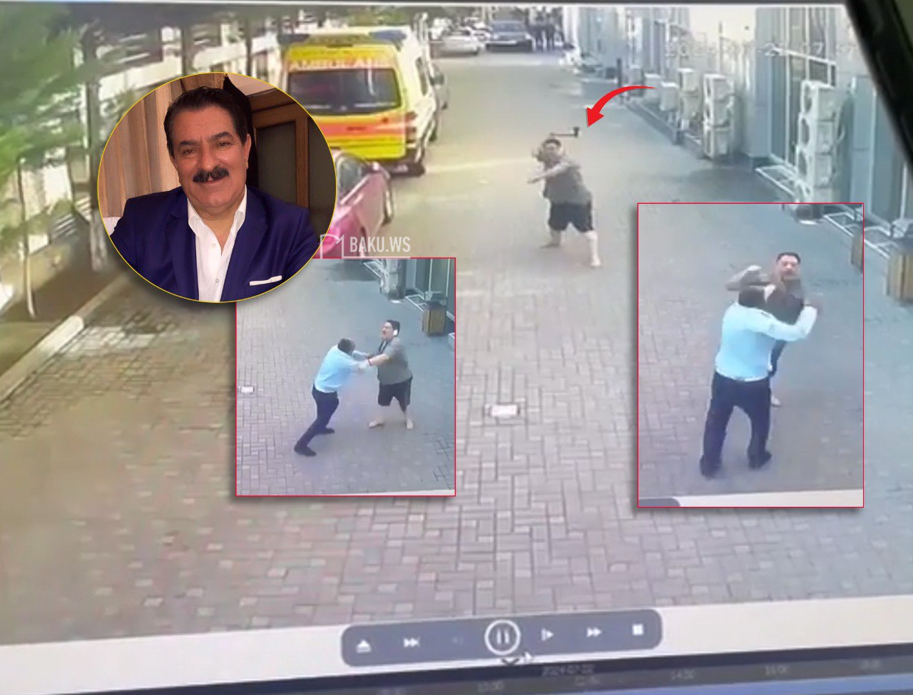 Xalq artisti Ağadadaş Ağayevin əlbəyaxa davası: əvvəl balta tullayır, daha sonra isə&nbsp;-&nbsp;ANBAAN VİDEO (Yenilənib)