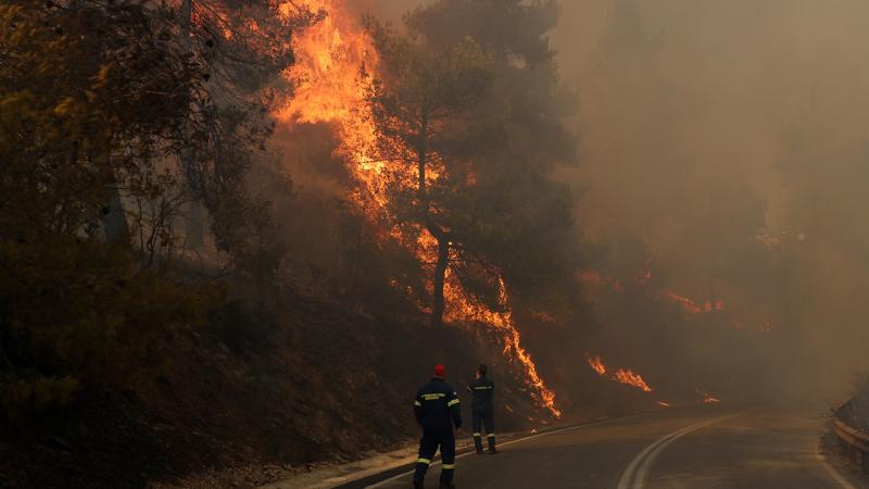 Yunanıstanı ağuşuna alan güclü yanğın... - Türkiyə 2 təyyarə və 1 helikopter göndəriləcək