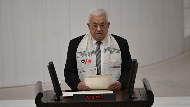 MAHMUD ABBAS TÜRKİYƏ PARLAMENTİNDƏ: "Biz dik durmağa davam edəcəyik, Qəzzada başqa dövlət qurula bilməz" - VİDEO