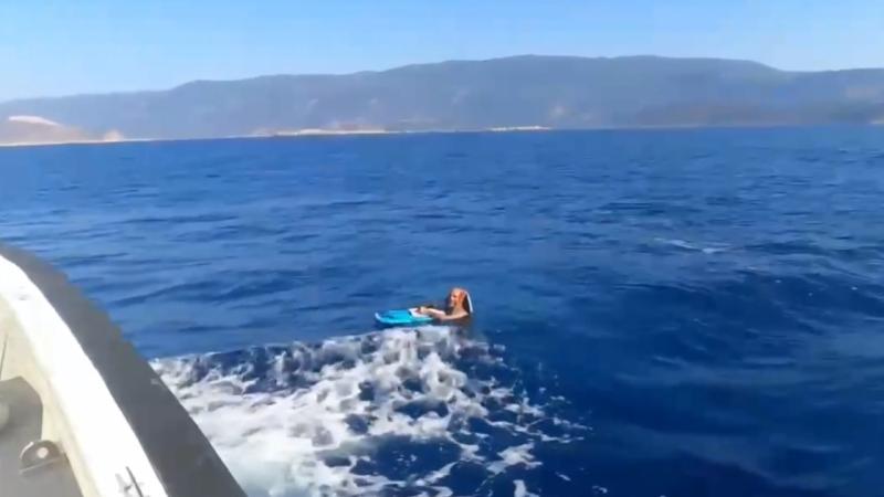 Türk məhkum dənizdə&nbsp;üzərək Yunanıstana qaçmağa çalışıb - FOTO