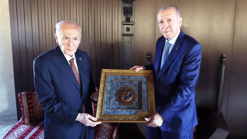Prezident Ərdoğan MHP lideri ilə&nbsp;görüşüb