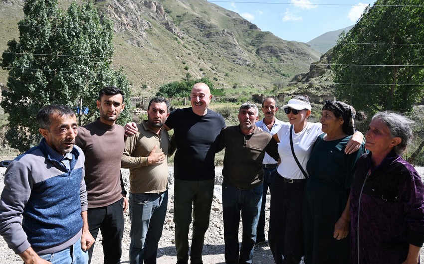 Prezident və birinci xanım Kəlbəcərdə - Yeni açılış və təməlqoyma mərasimləri olub (FOTOLAR, Yenilənib)