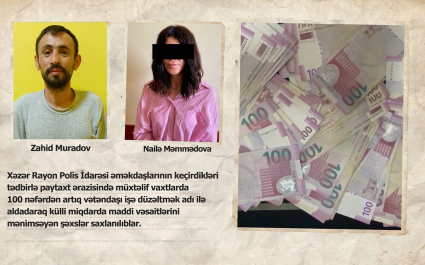 100-dən çox vətəndaşın pulunu "qapazlayan" şəxsər&nbsp;saxlanıldı - VİDEO