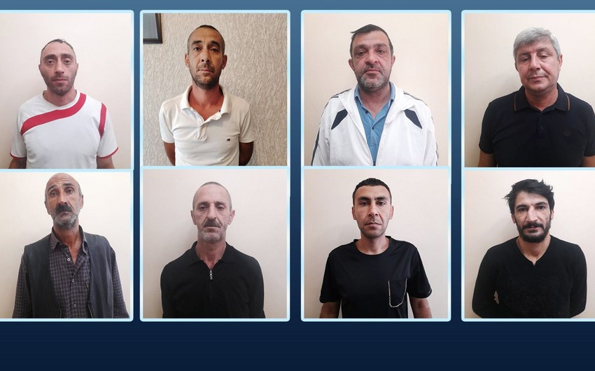 Göyçayda 8 nəfər saxlanılıb - FOTO