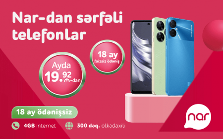 &ldquo;Nar&rdquo; sərfəli smartfon modellərini təqdim edir
