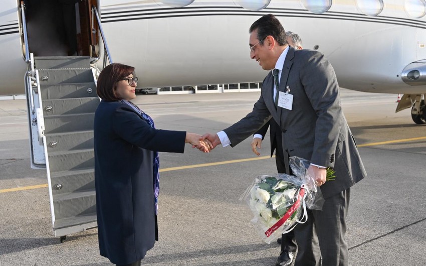 Sahibə Qafarova Cenevrədə belə qarşılandı - FOTO