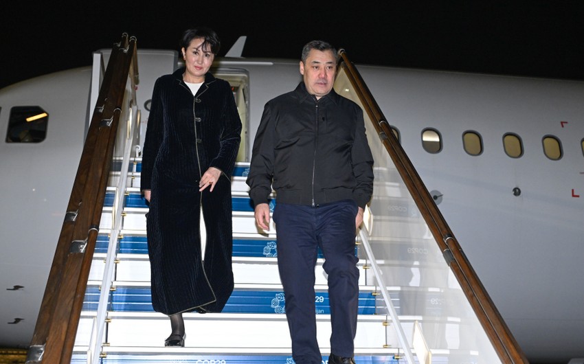 Qırğızıstan, Tacikistan və Özbəkistan prezidentləri də Bakıya gəliblər - FOTOLAR (Yenilənib)