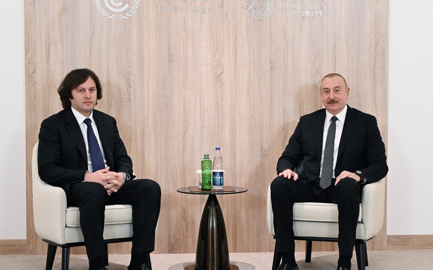 İlham Əliyev Gürcüstanın Baş nazirini qəbul etdi - FOTO (Yenilənib)