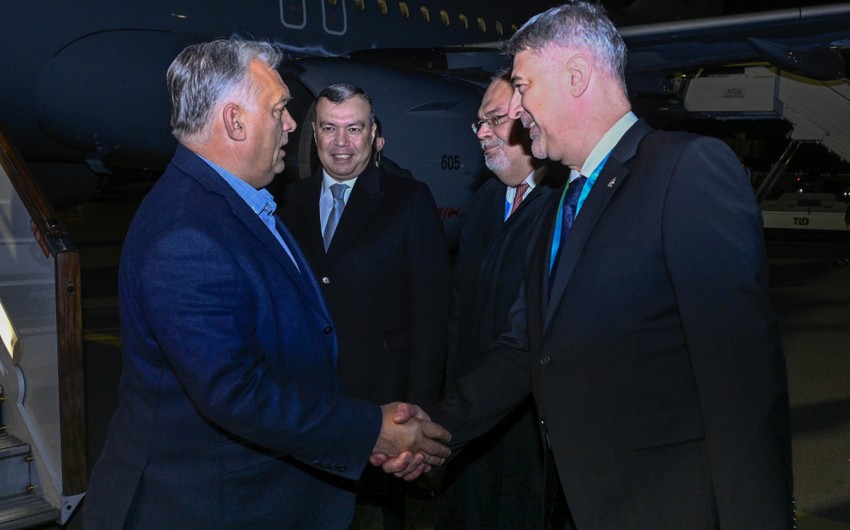 Viktor Orban Azərbaycana gəldi - FOTO