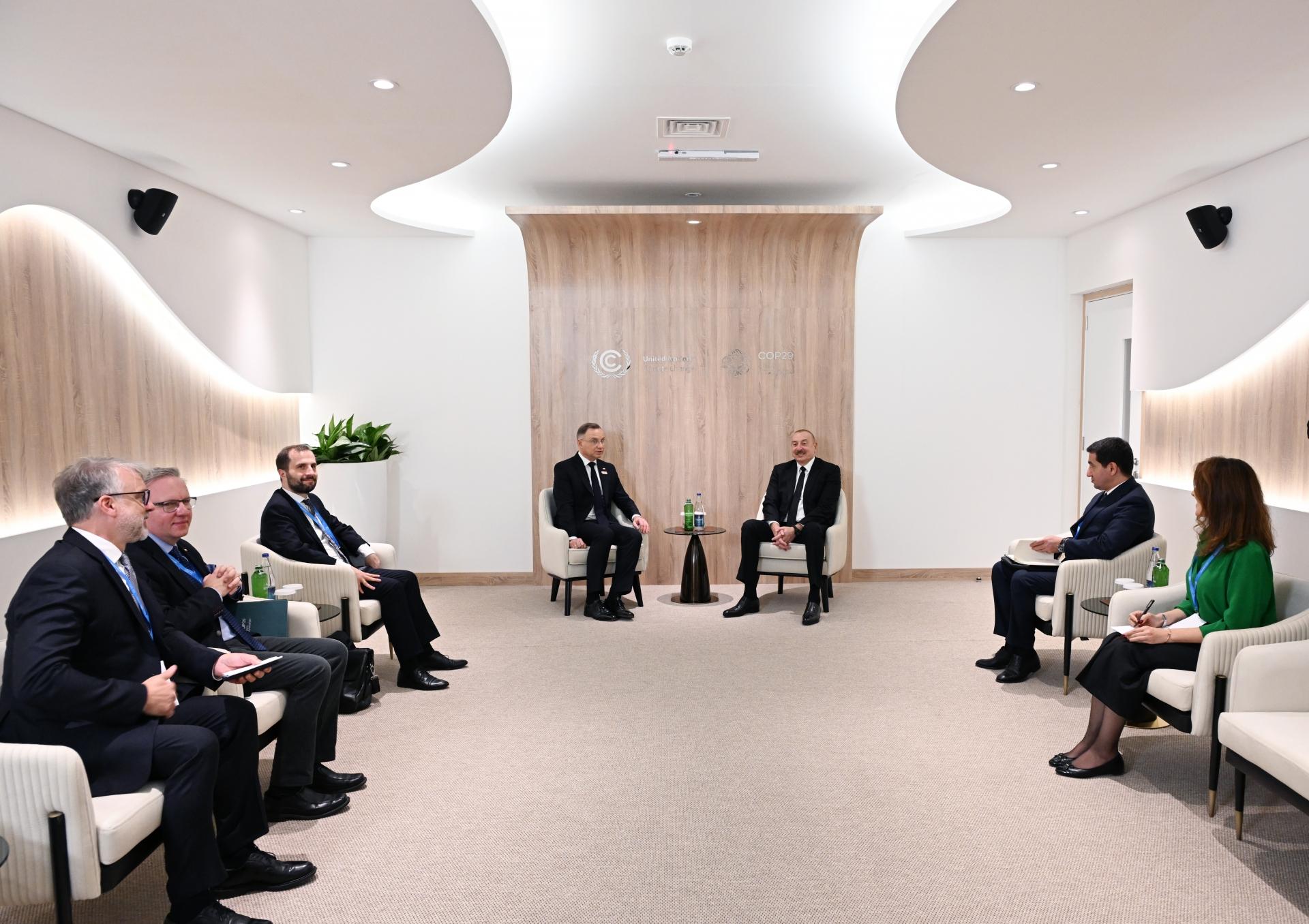 Prezident&nbsp;İlham Əliyev Polşa lideri ilə&nbsp;müzakirədə&nbsp;- FOTOLAR