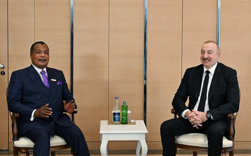 Prezident İlham Əliyev Deni Sassu-Nqessonu qəbul edib - FOTO