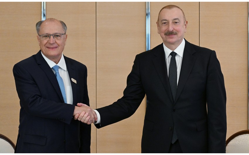 Prezident&nbsp;İlham Əliyev Braziliyanın&nbsp;vitse-prezidenti ilə görüşüb (Yenilənib)