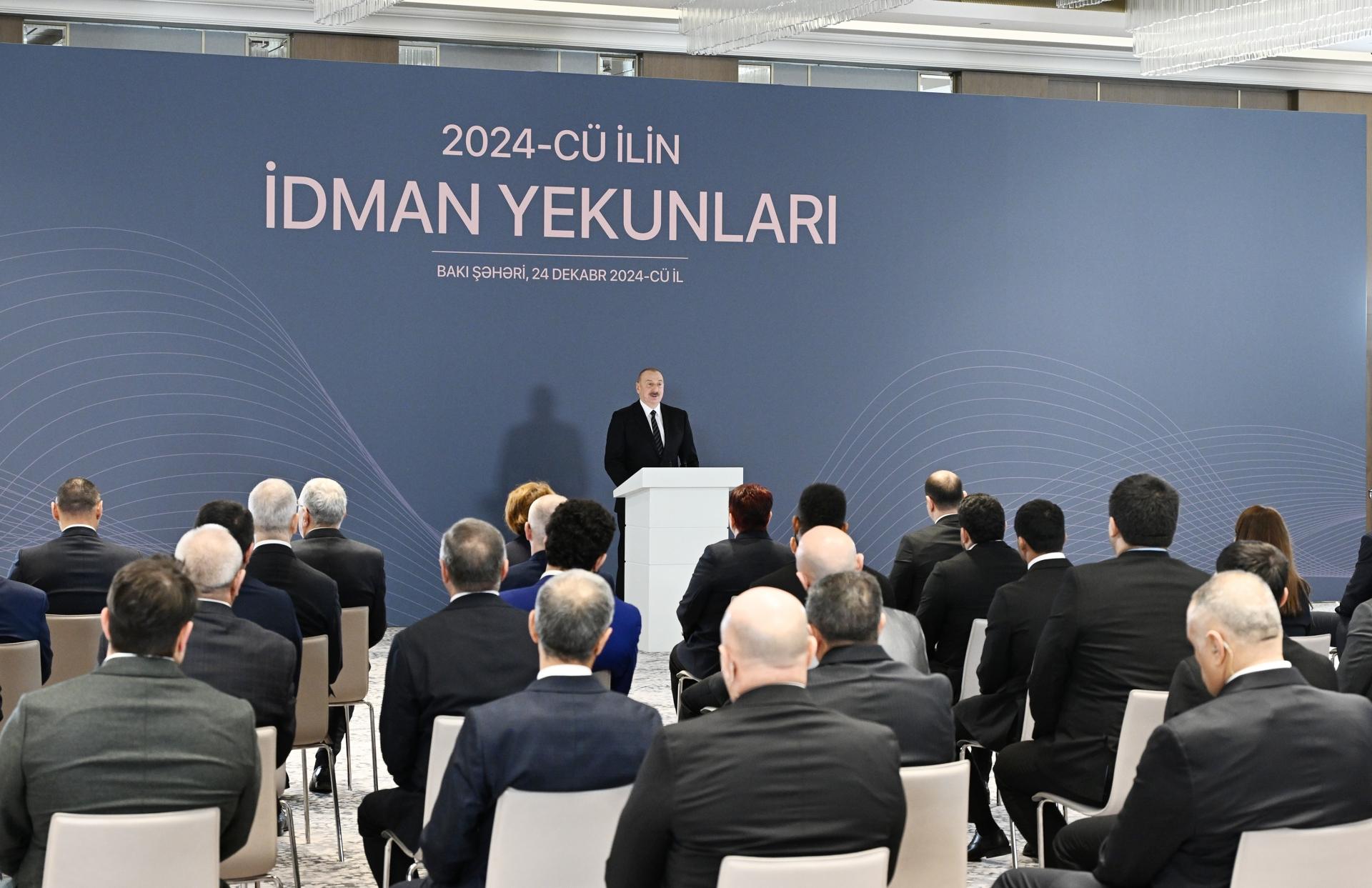 Prezident İlham Əliyev mərasimdə - ÇIXIŞ + FOTOLAR (YENİLƏNİB)
