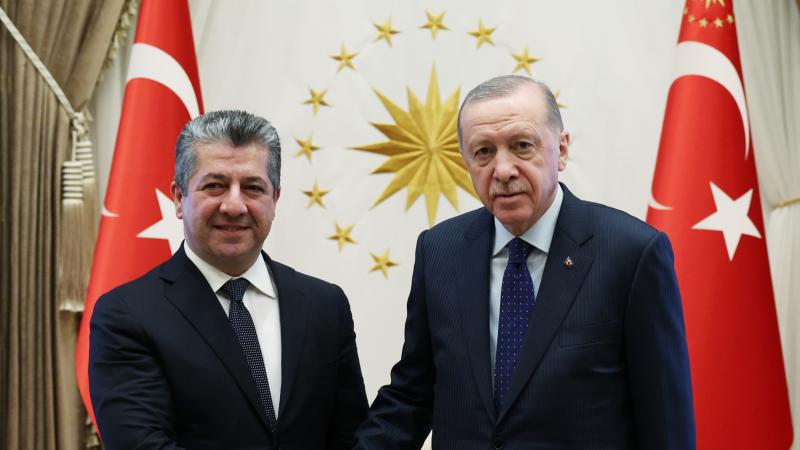 Ərdoğan Bərzanini qəbul edib - FOTO