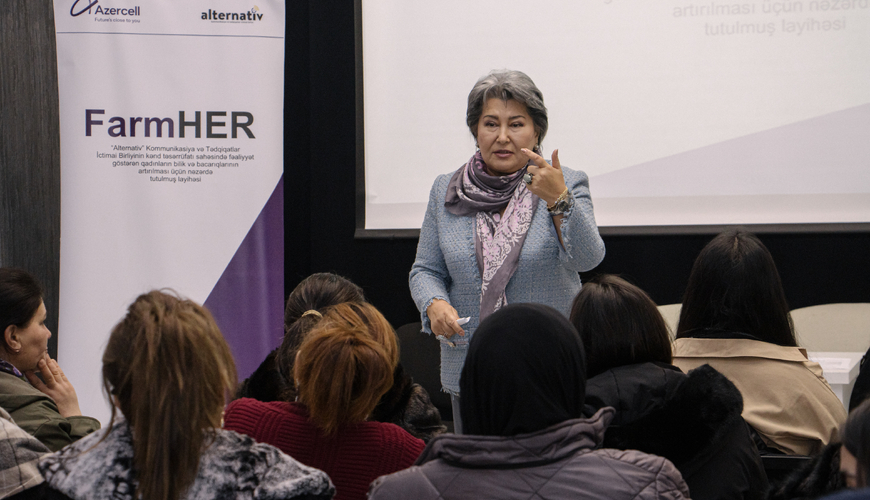 Azercell-in dəstəklədiyi &ldquo;FarmHer&rdquo; layihəsi qadınların aqrobiznes sahəsində bilik və bacarıqlarının inkişafına töhfə verir