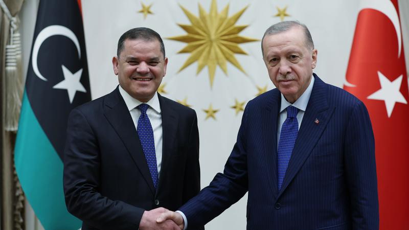 Ərdoğan Liviyanın baş nazirini qəbul edib - Ankarada + FOTO
