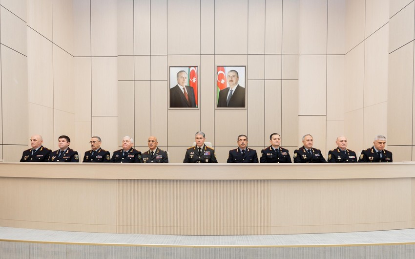 Daxili İşlər Nazirliyində kollegiya iclası: nazir yeni tapşırıqlar verdi - FOTOLAR