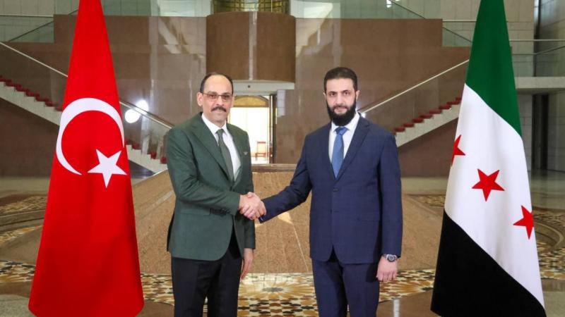 İbrahim Kalın Əhməd Şara və Suriya rəsmiləri ilə görüşüb - FOTOLAR