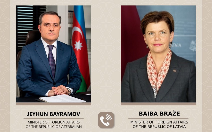 Ceyhun Bayramov&nbsp;Latviya XİN başçısı ilə&nbsp;telefonda danışdı: nələr müzakirə edilib?