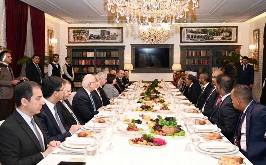 Sahibə Qafarova Somali prezidenti birgə işçi nahar edib - FOTO