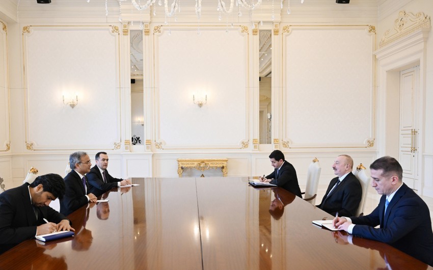 Prezident İlham Əliyev İqtisadi Əməkdaşlıq Təşkilatının Baş katibini qəbul edib - Müzakirə + FOTO