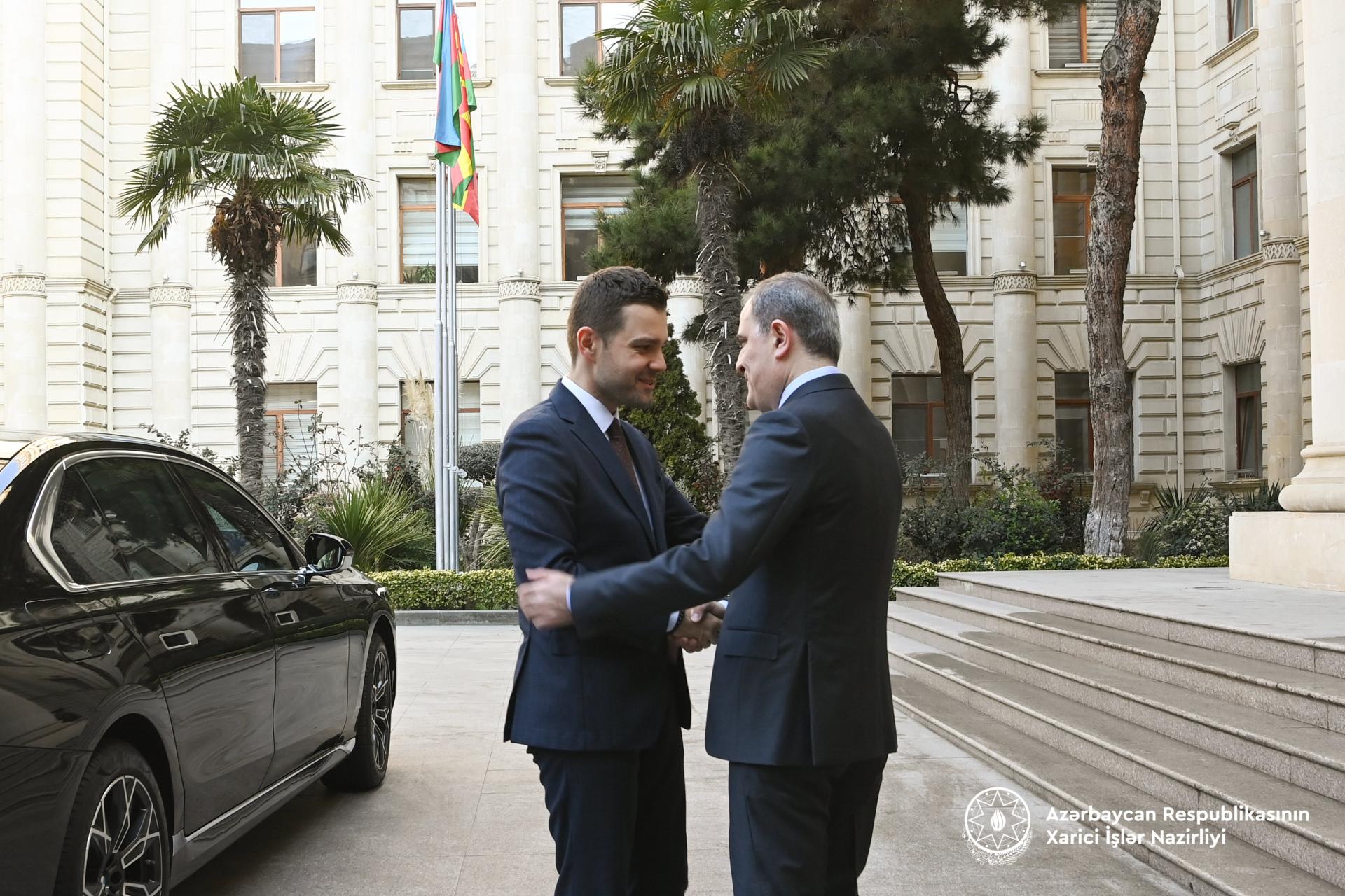 Ceyhun Bayramov Şimali Makedoniya XİN başçısı ilə görüşüb - FOTOLAR