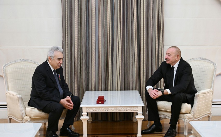 Prezident Fatih Birola &ldquo;Dostluq&rdquo; ordenini təqdim edib - FOTOLAR