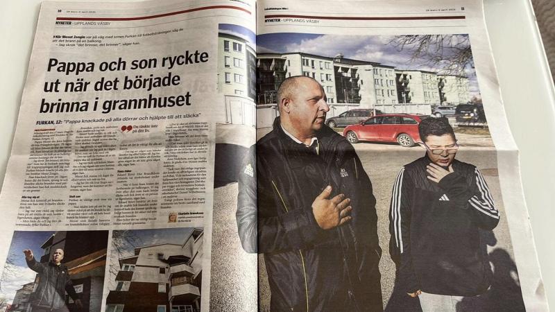 Türkiyə vətəndaşı olan ata-bala İsveçdə qəhrəman elan olundu