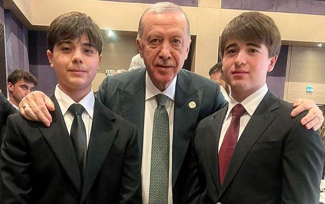 İlham Əliyevin nəvələri Ərdoğanla bir arada - FOTOLAR