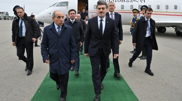 Gürcüstan prezidenti Bakıda belə qarşılandı - FOTO