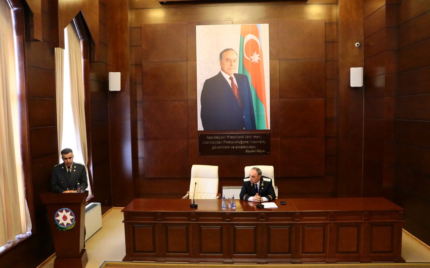 Yeni Hərbi prokuror&nbsp;kollektivə təqdim olunub -&nbsp;FOTO