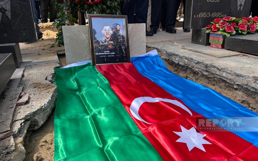 Şəhid Yusif Məmmədov dəfn olunub - Sumqayıtda