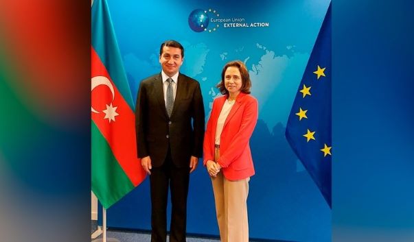 Hikmət Hacıyev Avropa İttifaqının rəsmisi ilə görüşüb: "Aİ regionda sülh və tərəqqiyə sadiqdir&rdquo;