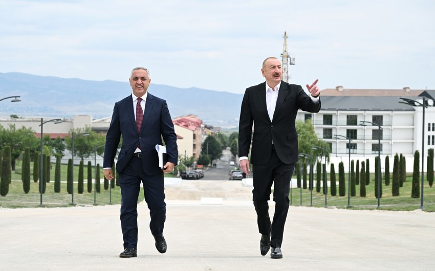 Prezident&nbsp;İlham Əliyev Xankəndidə - FOTOLAR (Yenilənib)