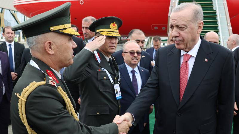 Ərdoğan Füzuli Beynəlxalq Hava Limanından yola salındı - FOTO&nbsp;(YENİLƏNİB)