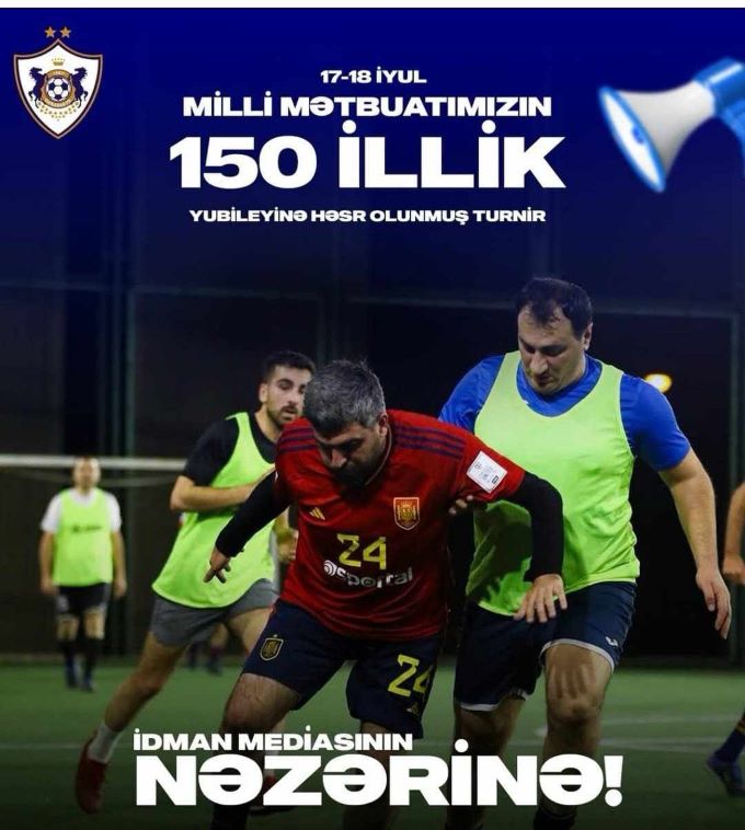 &ldquo;Qarabağ&rdquo;dan idman jurnalistlərinə yubiley jesti -&nbsp;Həmkarlarımızı futbol turnirinə dəvət etdilər