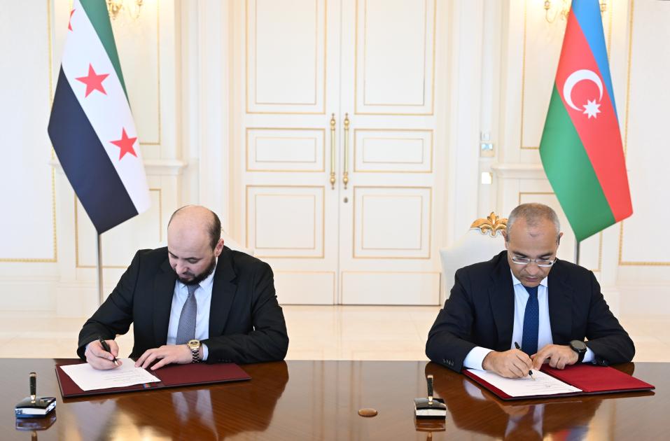 SOCAR-la&nbsp;Suriya Hökuməti arasında Anlaşma Memorandumu imzalandı - FOTOLAR