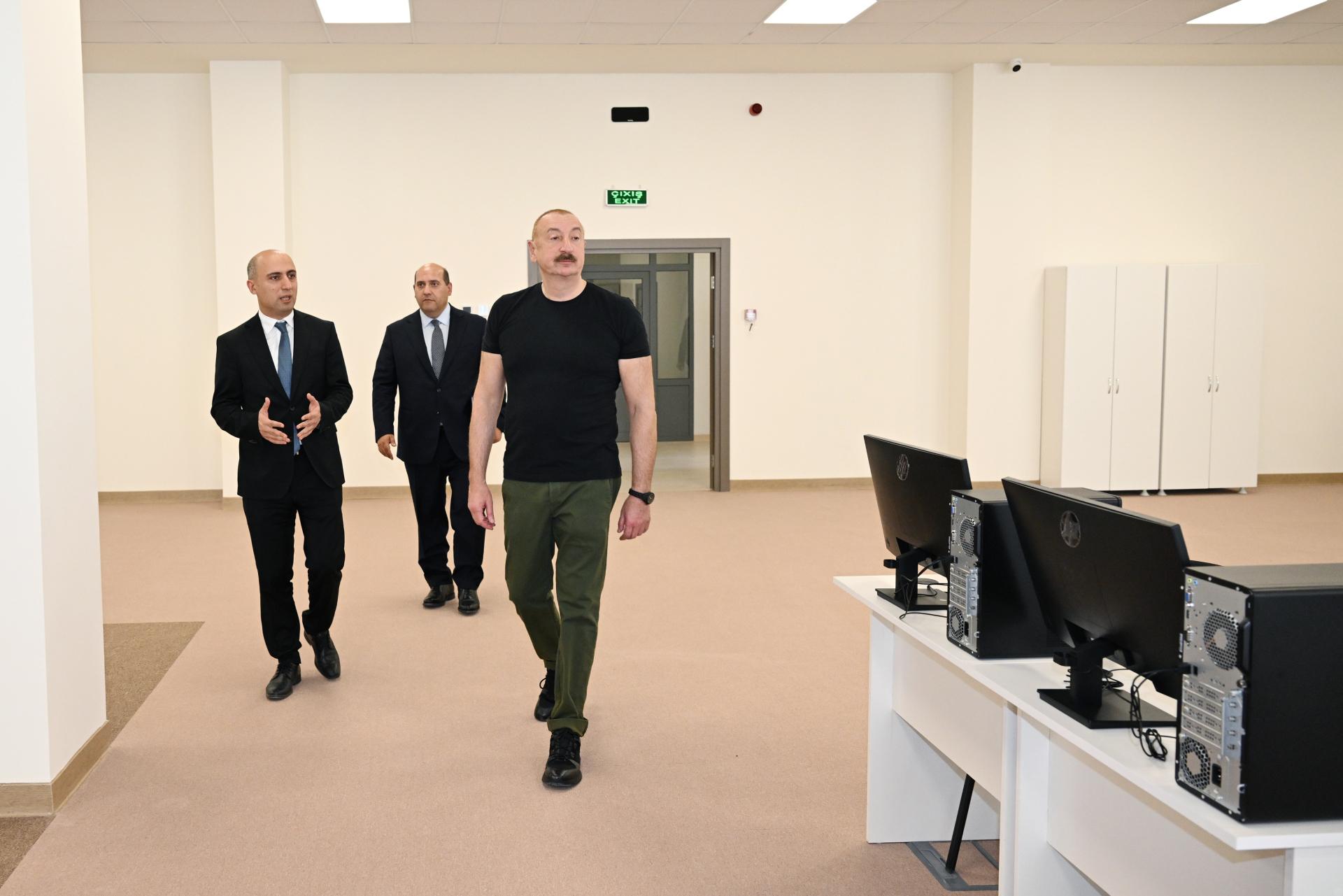 İlham Əliyev Ağdamda: məktəb&nbsp;binasının açılışı oldu - FOTOLAR